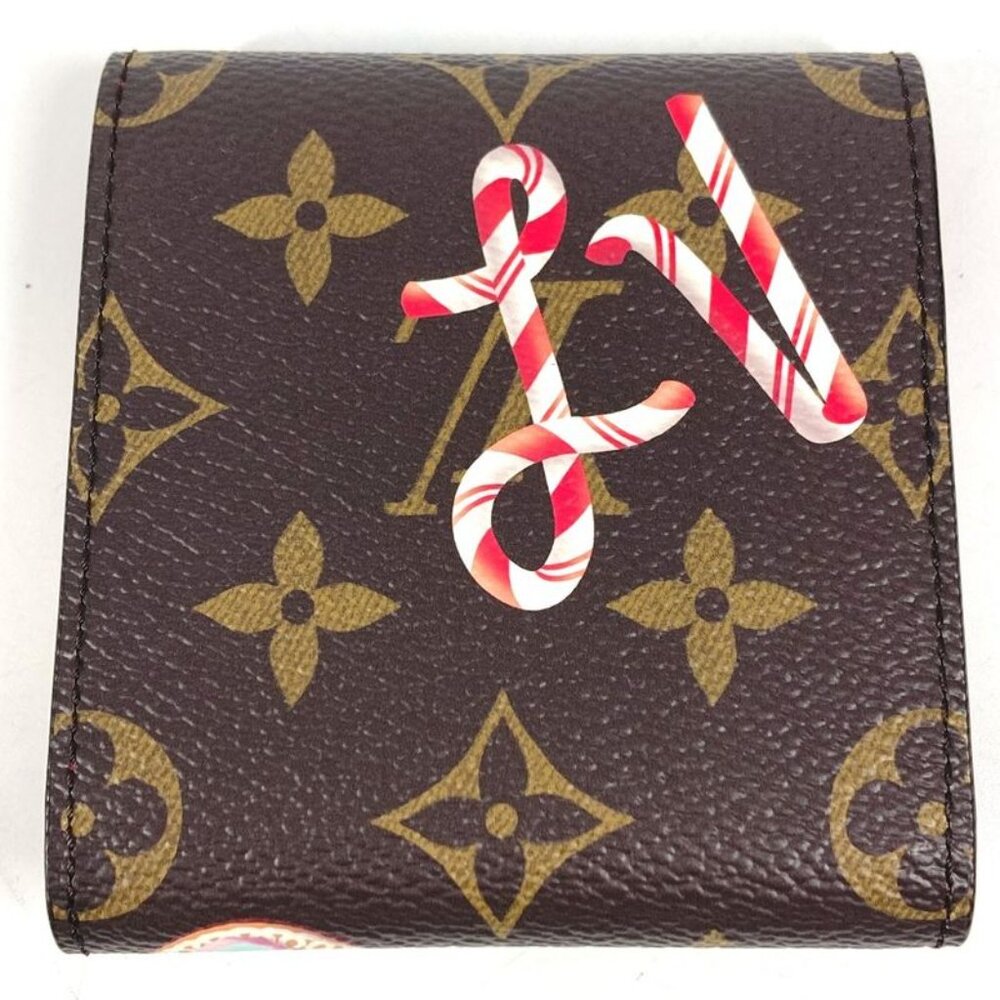 Louis Vuitton Note Cover Pad Pouch Monogram Canvas Brown X Red - Picture 2 of 9